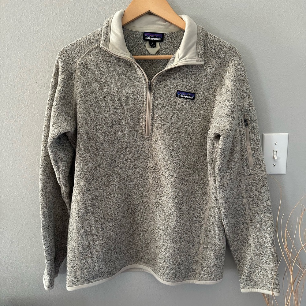 Patagonia women’s better sweater 1/2 zip fleece  sweatshirt  L